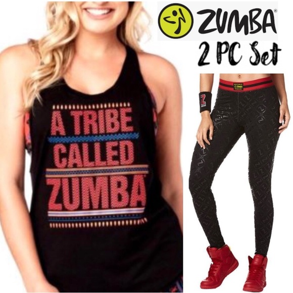 Zumba Wear 2Pc Tank & Long Leggings Set - Picture 1 of 12